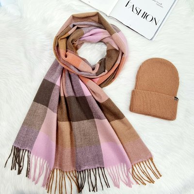 Комплект жіночий зимовий ангоровий (шапка+шарф) ODYSSEY 57-59 см різнокольоровий 12555 - 8027 блейк фото