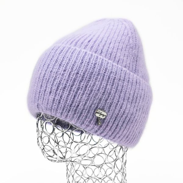 Комплект жіночий зимовий ангоровий на флісі (шапка+рукавиці) ODYSSEY 56-59 см Бузковий 13886 - 4137 13886 - 4137 фото