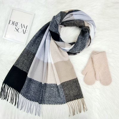 Комплект жіночий зимовий (шарф+рукавиці) M&JJ One size Бежевий 1080 - 4225 1080 - 4225 фото