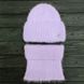 Комплект жіночий зимовий ангоровий на флісі (шапка+бафф) ODYSSEY 56-59 см Бузковий 13886 - 13051 13886 - 13051 фото 1