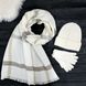 Комплект жіночий зимовий ангора з вовною (шапка+шарф+рукавички) ODYSSEY 56-58 см білий 12630 - 8131 - 4000 отрада фото 1