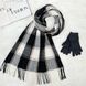 Комплект жіночий зимовий (шарф+рукавички) M&JJ One size асфальт + чорний 8064 - 4115 8064 - 4115 фото 1
