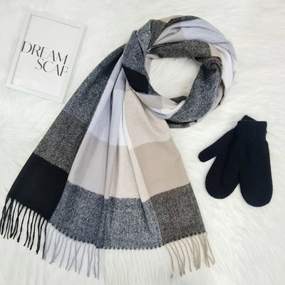 Комплект жіночий зимовий (шарф+рукавиці) M&JJ One size чорний 1080 - 4096 1080 - 4096 фото