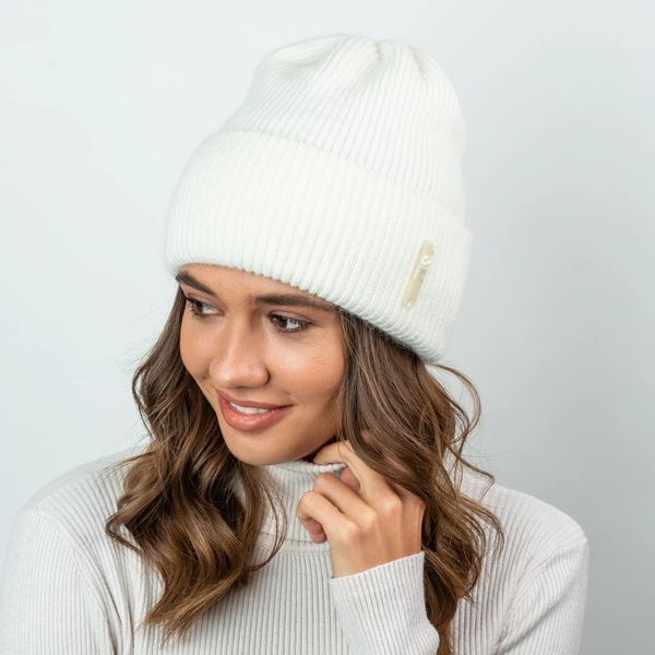 Комплект жіночий зимовий (шапка + шорф) ODYSSEY 58-60 см білий 12277 — 8131 фрейзер фото