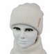 Комплект жіночий зимовий (шапка + шорф) ODYSSEY 58-60 см білий 12277 — 8131 фрейзер фото 8