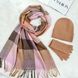 Комплект жіночий зимовий ангора з вовною (шапка+шарф+рукавички) ODYSSEY 56-58 см різнокольоровий 13643 - 8027 - 4069 мак фото 1