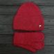 Комплект жіночий зимовий ангоровий на флісі (шапка+рукавиці) ODYSSEY 56-59 см Рубіновий 13879 - 4125 13879 - 4125 фото 1