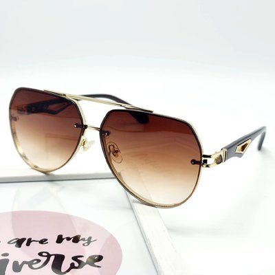 Сонцезахисні окуляри M&J Жіночі коричневий градієнт (7098) 7098 фото