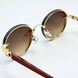 Сонцезахисні окуляри M&J Жіночі коричневий градієнт (7052) 7052 фото 5