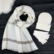 Комплект жіночий зимовий ангора з вовною (шапка+шарф+рукавички) ODYSSEY 57-59 см білий 12530 - 8131- 4000 блейк фото 1