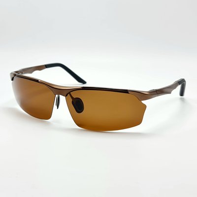 Сонцезахисні окуляри M&J Чоловічі Поляризаційні коричневий (2127) 2127-1 фото