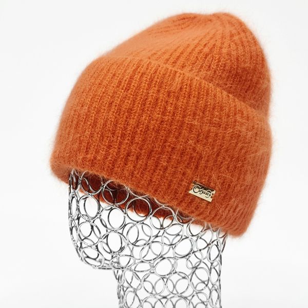 Комплект жіночий зимовий ангоровий на флісі (шапка+бафф) ODYSSEY 57-60 см Морквяний 13821 - 13046 13821 - 13046 фото