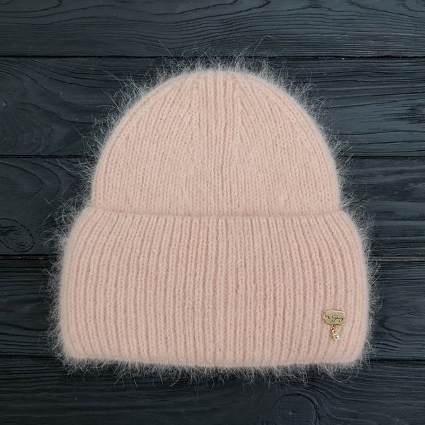 Комплект жіночий зимовий ангоровий на флісі (шапка+рукавиці) ODYSSEY 56-59 см Абрикосовий 13888 - 4141 13888 - 4141 фото