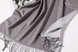 Шарф двосторонній M&JJ ЖЕНЕВА Мокачино/світло-сірий металік 65х185 см (8416) 8416 фото 7