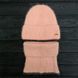 Комплект жіночий зимовий ангоровий на флісі (шапка+бафф) ODYSSEY 55-58 см Пудровий 12751 - 13055 12751 - 13055 фото 1