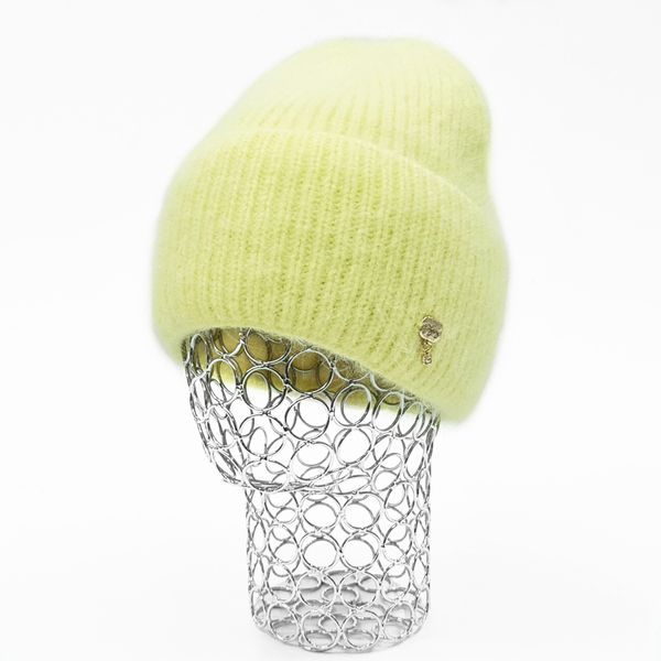 Комплект жіночий зимовий ангоровий на флісі (шапка+рукавиці) ODYSSEY 56-59 см Жовтий 13889 - 4231 13889 - 4231 фото