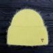 Комплект жіночий зимовий ангоровий на флісі (шапка+рукавиці) ODYSSEY 56-59 см Жовтий 13889 - 4231 13889 - 4231 фото 4