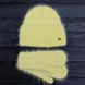 Комплект жіночий зимовий ангоровий на флісі (шапка+рукавиці) ODYSSEY 56-59 см Жовтий 13889 - 4231 13889 - 4231 фото 1