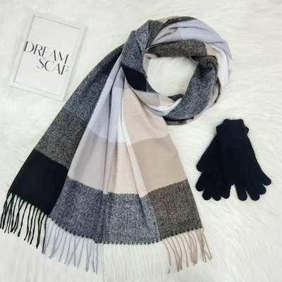 Комплект жіночий зимовий (шарф+рукавички) M&JJ One size чорний 1080 - 4185 1080 - 4185 фото