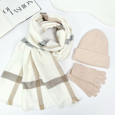 Комплект жіночий зимовий ангора з вовною (шапка+шарф+рукавички) ODYSSEY 58-60 см різнокольоровий 12154 - 8131 - 4063 мулатка фото