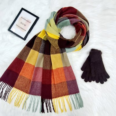 Комплект жіночий зимовий (шарф+рукавички) M&JJ One size шоколадний 8024 - 4189 8024 - 4189 фото