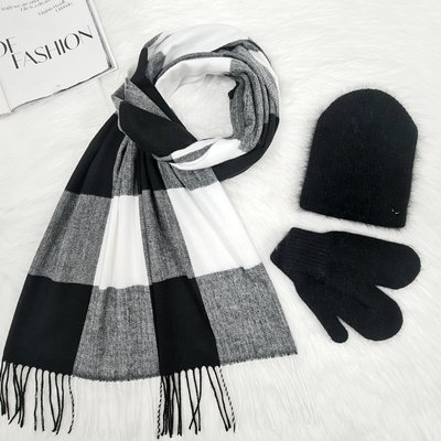 Комплект жіночий зимовий ангоровий (шапка+шарф+рукавиці) ODYSSEY 56-58 см різнокольоровий 12846 - 1119 - 4135 гуна фото