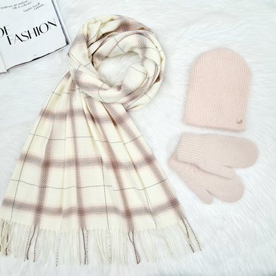 Комплект жіночий зимовий ангоровий (шапка+шарф+рукавиці) ODYSSEY 56-58 см різнокольоровий 12854 - 8008 - 4134 гуна фото
