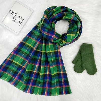 Комплект жіночий зимовий (шарф+рукавиці) M&JJ One size зелений 8047 - 4142 8047 - 4142 фото