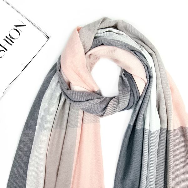 Комплект жіночий зимовий (шарф+рукавички) M&JJ One size Рожевий - сірий 1122 - 4002 1122 - 4002 фото