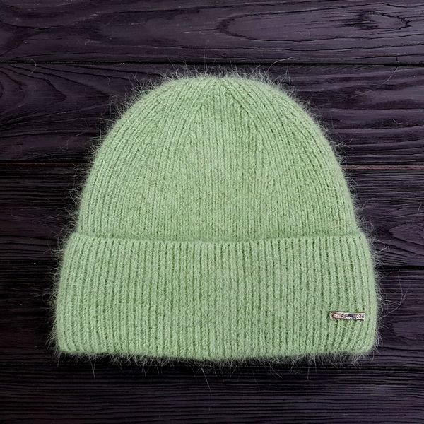 Комплект жіночий зимовий ангоровий на флісі (шапка+бафф) ODYSSEY 55-58 см Зелений 13934 - 13006 13934 - 13006 фото