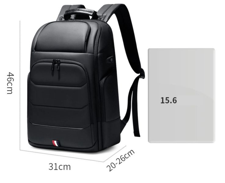 Рюкзак мужской Оксфорд M&J (USB-порт) Черный 46*31*20 (2290) 2290 фото