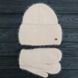 Комплект жіночий зимовий ангоровий на флісі (шапка+рукавиці) ODYSSEY 56-59 см Бежевий 13894 - 4134 13894 - 4134 фото 1