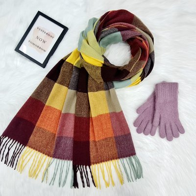 Комплект жіночий зимовий (шарф+рукавички) M&JJ One size пудровий 8024 - 4218 8024 - 4218 фото