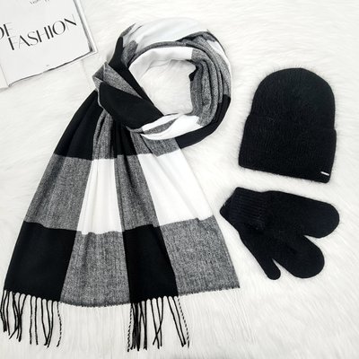 Комплект жіночий зимовий ангоровий на флісі (шапка+шарф+рукавиці) ODYSSEY 55-58 с см різнокольоровий 12394 - 1119 - 4135 нильс фото