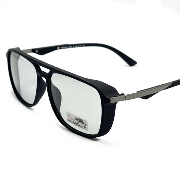 Сонцезахисні окуляри Чоловічі Поляризаційні з фотохромною лінзою Polarized сірий (311) 311 фото