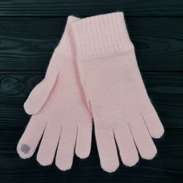 Комплект жіночий зимовий (шарф+рукавички для сенсорних екранів ) M&JJ One size рожевий + сірий 8050 - 4121 8050 - 4113 фото