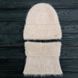 Комплект жіночий зимовий ангоровий на флісі (шапка+бафф) ODYSSEY 55-58 см Бежевий 13937 - 13039 13937 - 13039 фото 1