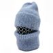 Комплект жіночий зимовий ангоровий (шапка+бафф) ODYSSEY 56-58 см Джинс 13811 - 13126 13811 - 13126 фото 1