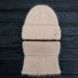 Комплект жіночий зимовий ангоровий на флісі (шапка+бафф) ODYSSEY 55-58 см Бежевий 13936 - 13023 13936 - 13023 фото 1
