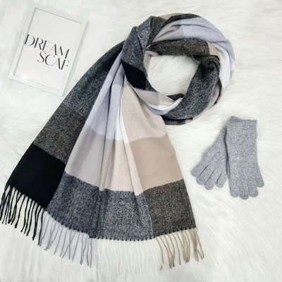 Комплект жіночий зимовий (шарф+рукавички) M&JJ One size сірий 1080 - 4002 сірий 1080 - 4002 фото