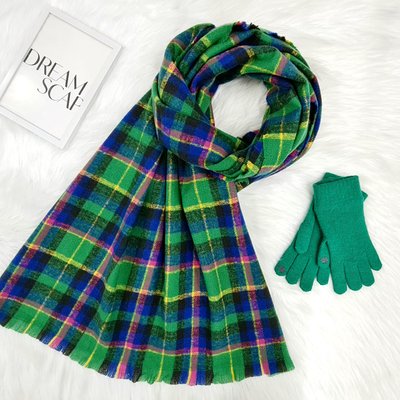 Комплект жіночий зимовий (шарф+рукавички для сенсорних екранів ) M&JJ One size зелений 8047 - 4169 8047 - 4169 фото