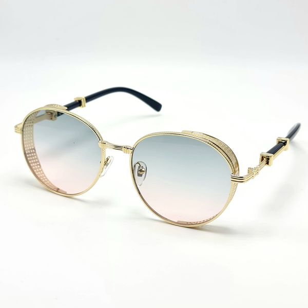 Сонцезахисні окуляри M&J Жіночі блакитно-рожевий градієнт (7058) 7058 фото