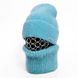 Комплект жіночий зимовий ангоровий на флісі (шапка+бафф+рукавиці) ODYSSEY 55-58 см Морська хвиля 12840 - 13124 - 4146 12840 - 13124 - 4146 фото 3