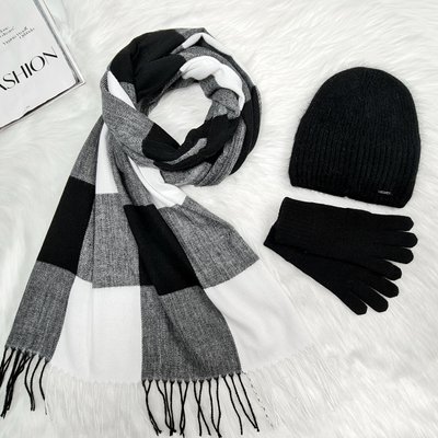 Комплект жіночий зимовий ангоровий на флісі (шапка+шарф+рукавички) ODYSSEY 55-58 см різнокольоровий 12815 - 1119 - 4062 юкка фото