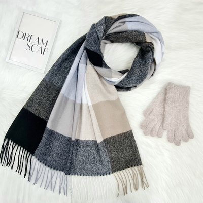 Комплект жіночий зимовий (шарф+рукавички) M&JJ One size Бежевий 1080 - 4193 1080 - 4193 фото