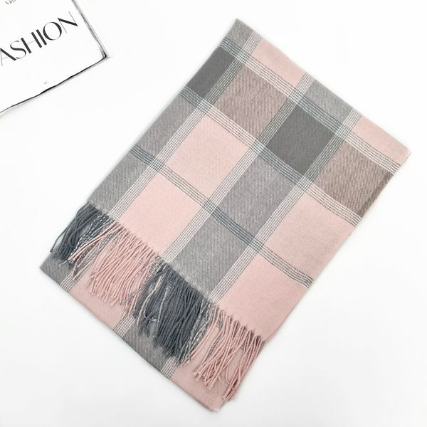 Комплект жіночий зимовий (шарф+рукавички) M&JJ One size Рожевий - сірий 8050 - 4121 8050 - 4121 фото