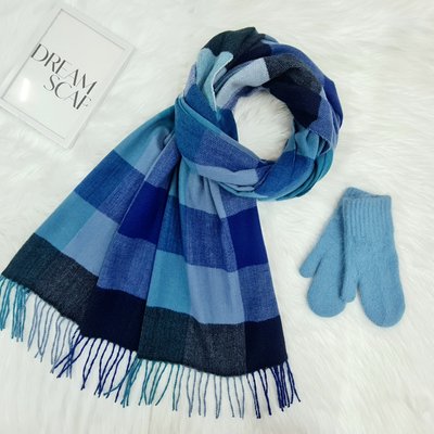 Комплект жіночий зимовий (шарф+рукавиці) M&JJ One size морська хвиля 8045 - 4146 8045 - 4146 фото