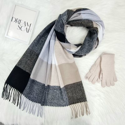 Комплект жіночий зимовий (шарф+рукавички для сенсорних екранів ) M&JJ One size Бежевий 1080 - 4177 1080 - 4177 фото