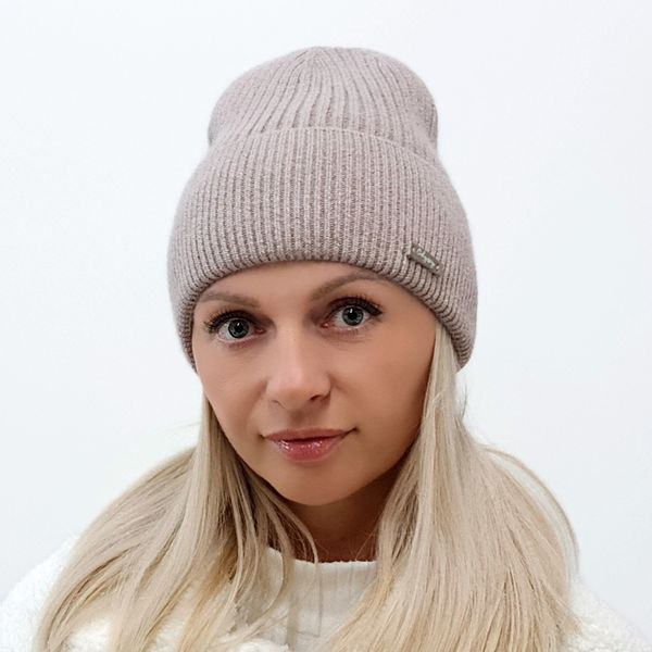Комплект жіночий зимовий ангора з вовною (шапка+рукавички) ODYSSEY 56-58 см бежевий 12328 - 4175 12328 - 4175 фото