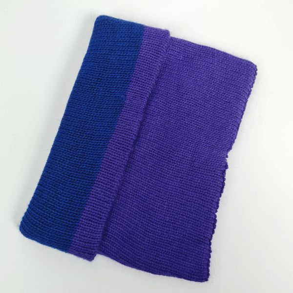 Шарф-хомут жіночий зимовий ангоровий Odyssey ЧЕЛСІ фіолетовий 25 х 25 см 12659 12659 фото